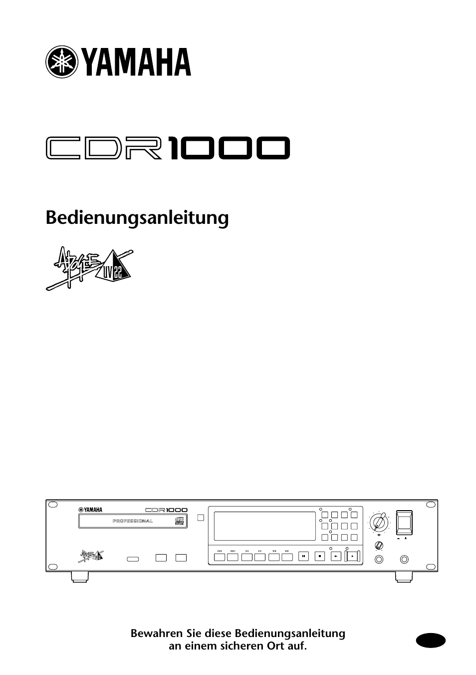 Yamaha CDR1000 Benutzerhandbuch | Seiten: 70