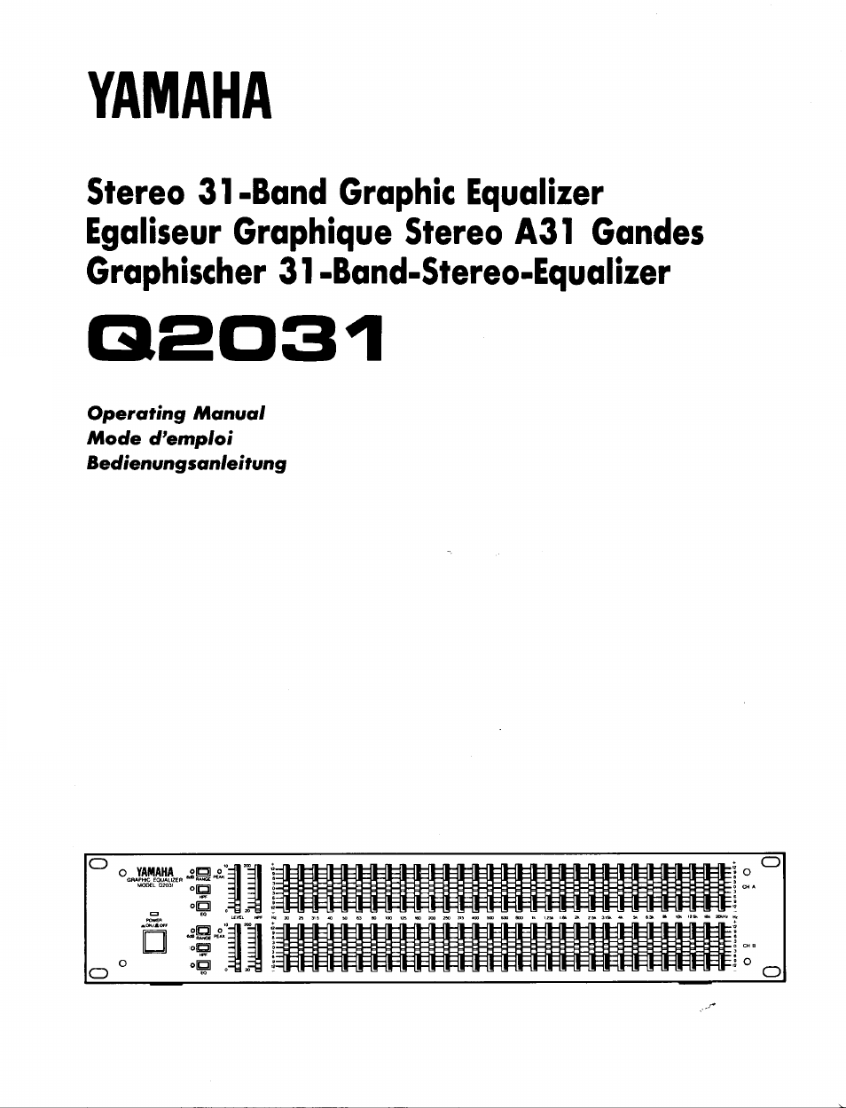 Yamaha Q2031 Benutzerhandbuch | Seiten: 8