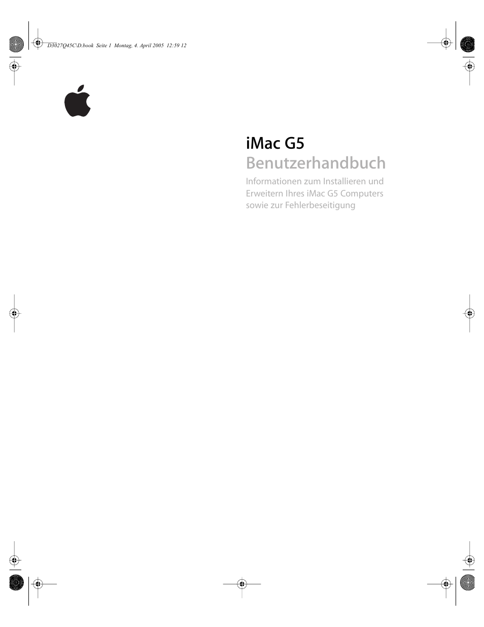Apple iMac G5 (2005) Benutzerhandbuch | Seiten: 94
