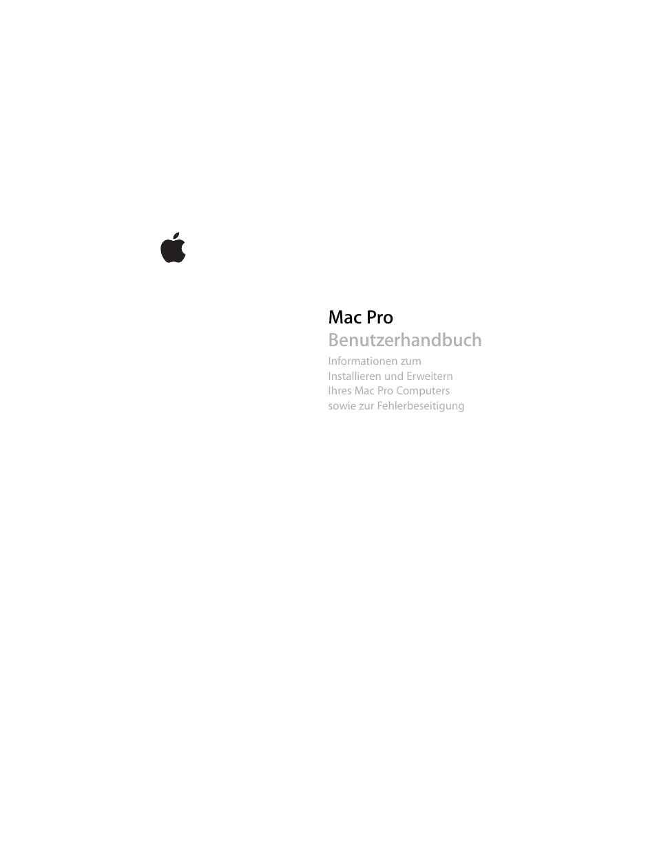 Apple Mac Pro Benutzerhandbuch | Seiten: 98