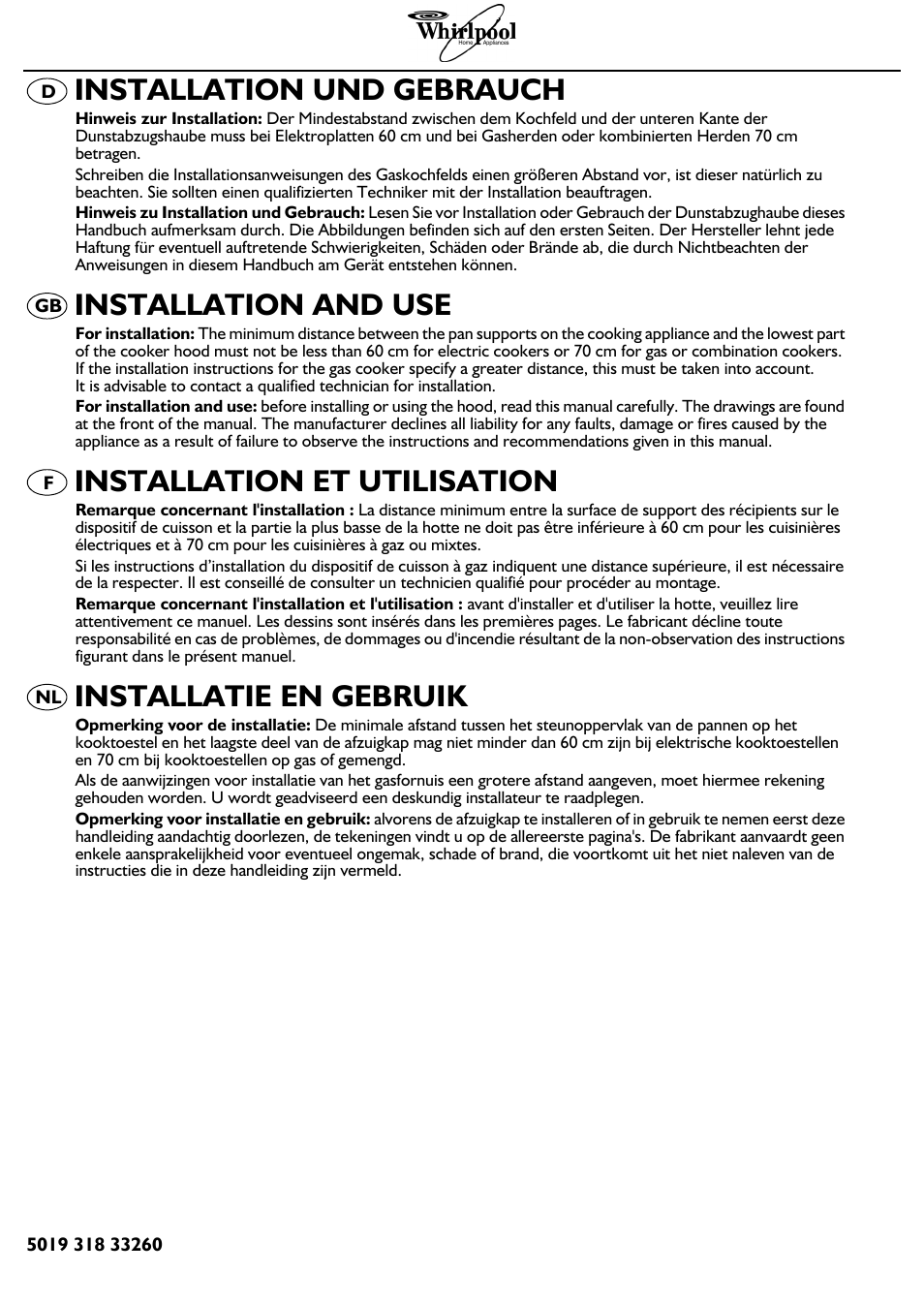 Whirlpool AKR420IX01 Benutzerhandbuch | Seiten: 6