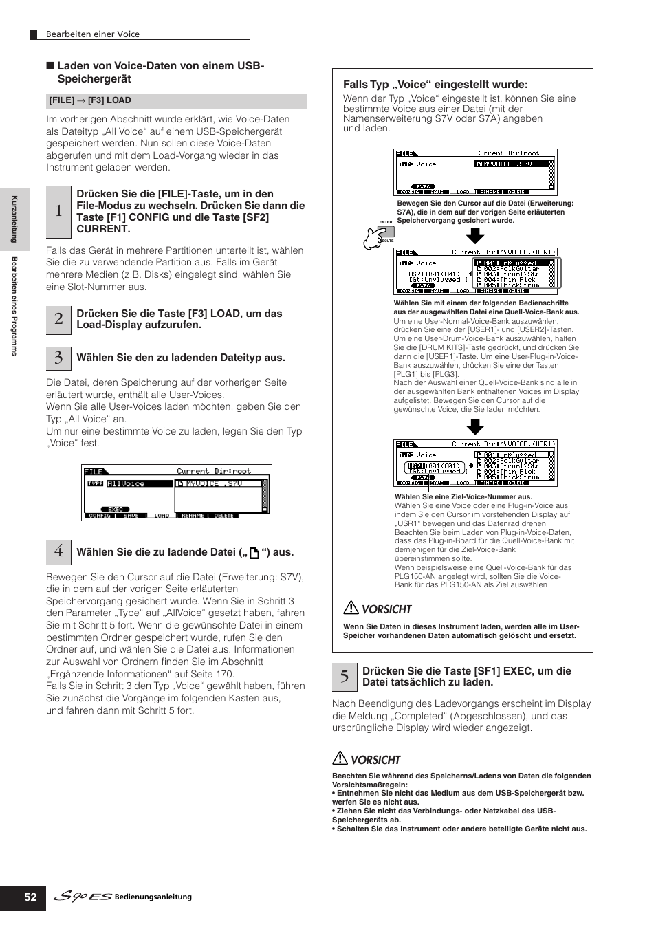 Yamaha S90ES Benutzerhandbuch | Seite 52 / 204