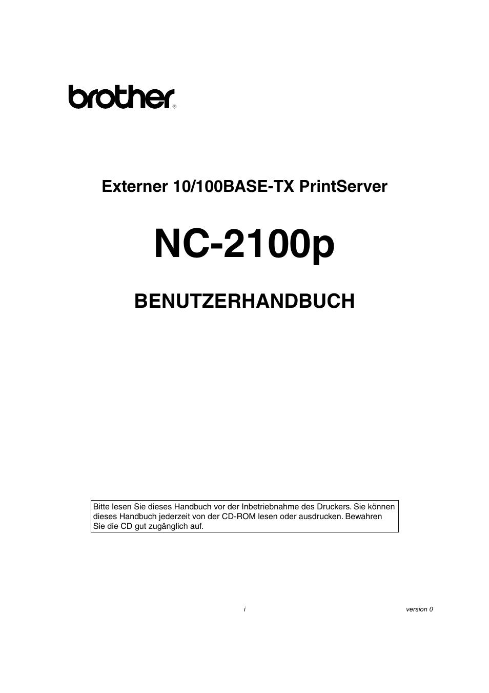 Brother NC-2100p Benutzerhandbuch | Seiten: 95