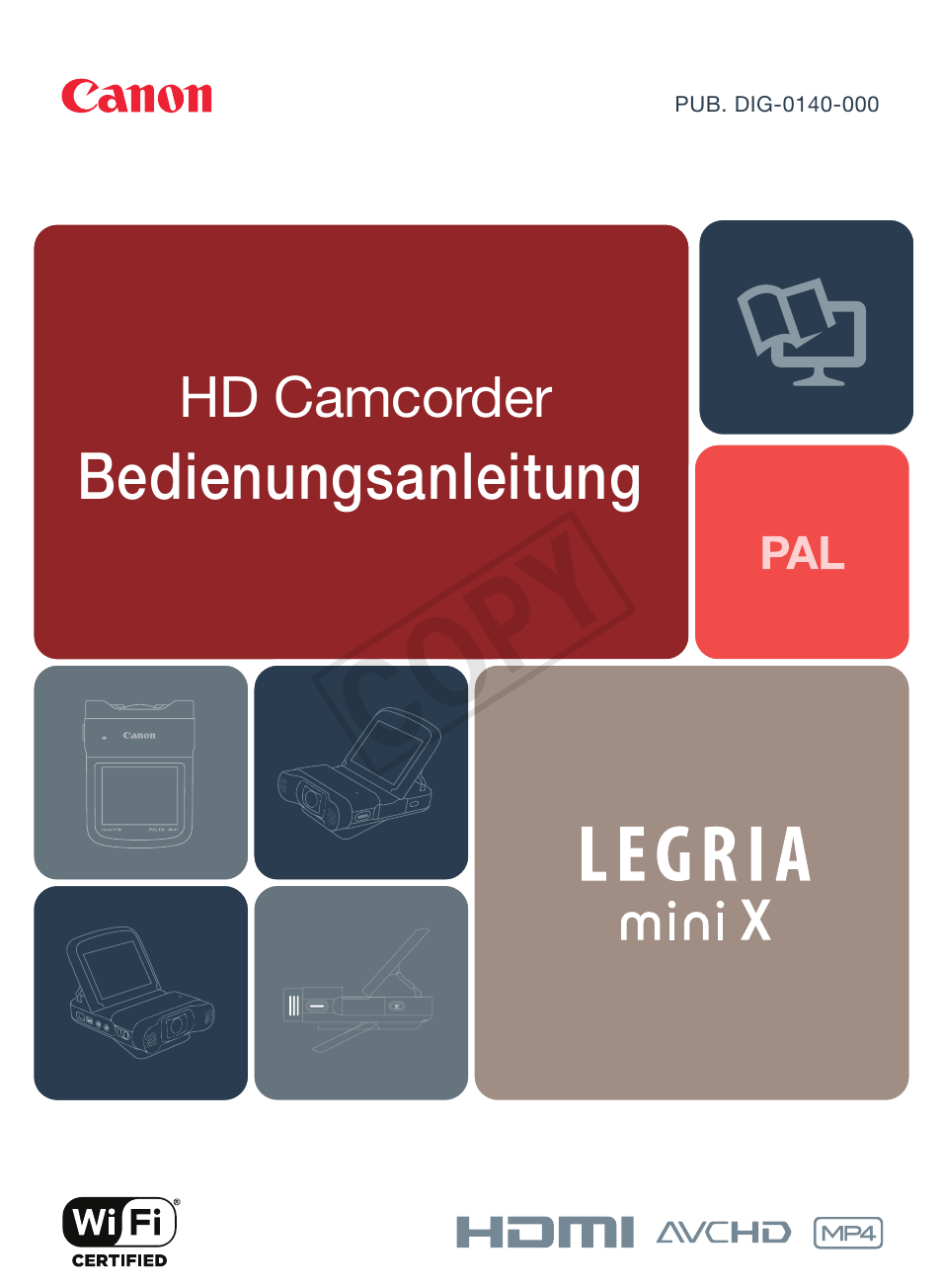 Canon LEGRIA mini X Benutzerhandbuch | Seiten: 336
