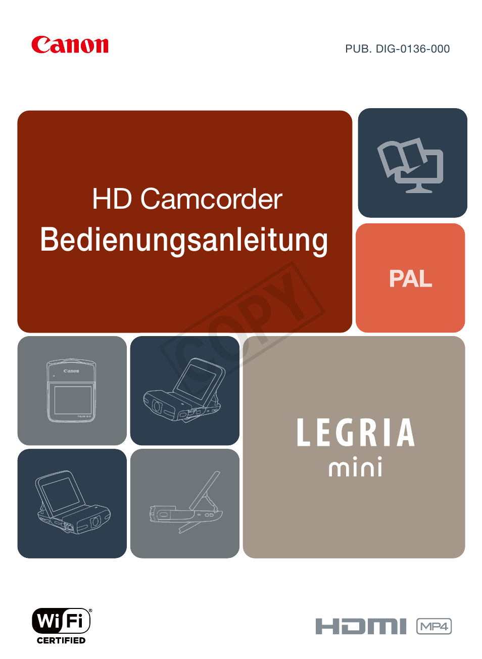 Canon LEGRIA mini Benutzerhandbuch | Seiten: 283