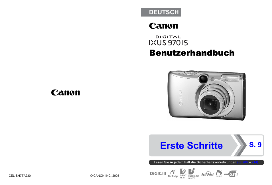 Canon Digital IXUS 970 IS Benutzerhandbuch | Seiten: 239