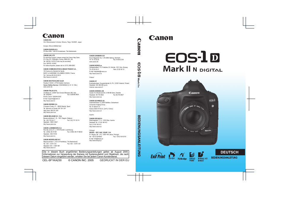 Canon EOS 1D Mark II N Benutzerhandbuch | Seiten: 196