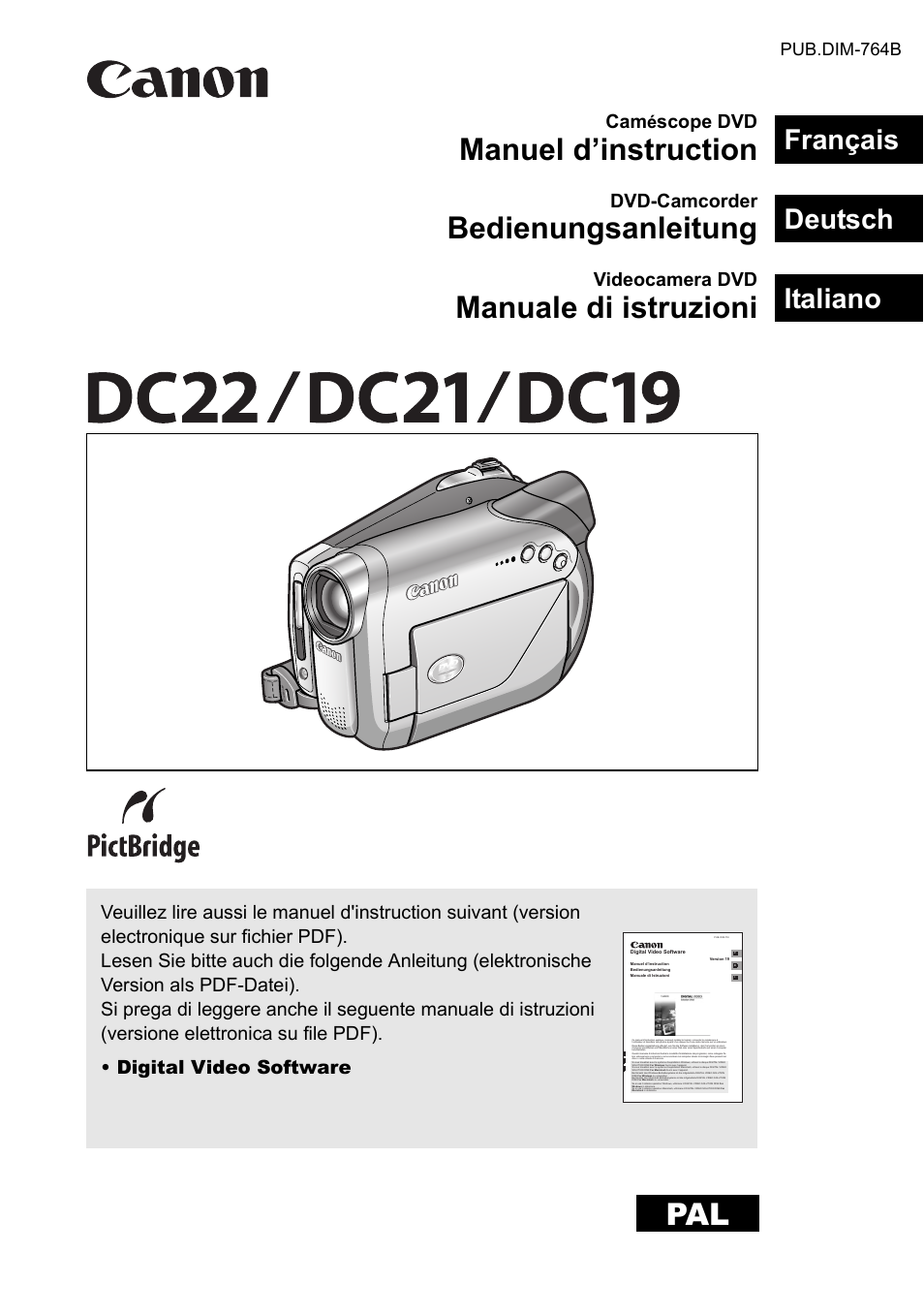 Canon DC21 Benutzerhandbuch | Seiten: 120