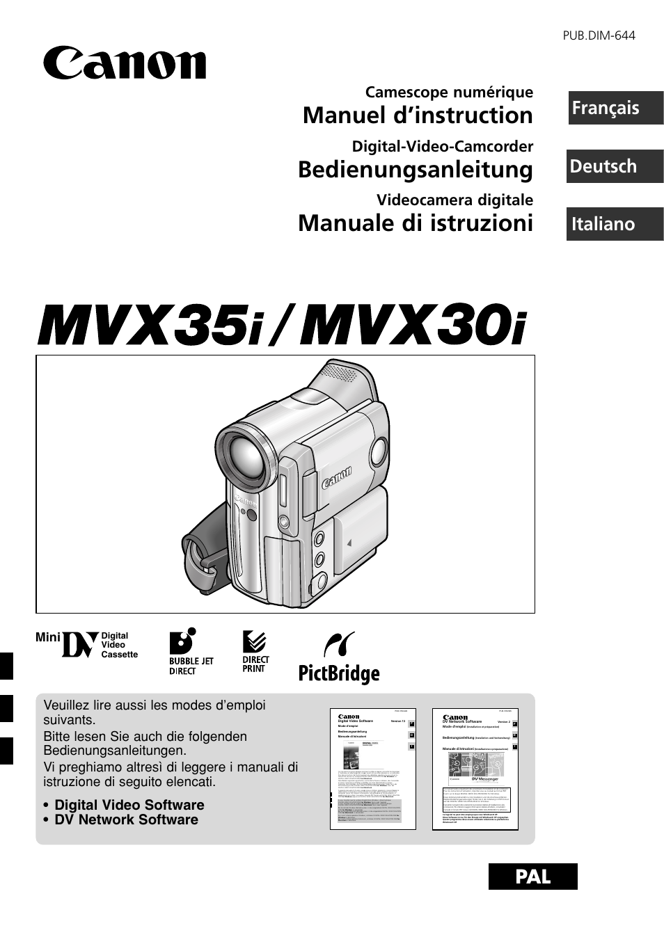 Canon MVX30i Benutzerhandbuch | Seiten: 163