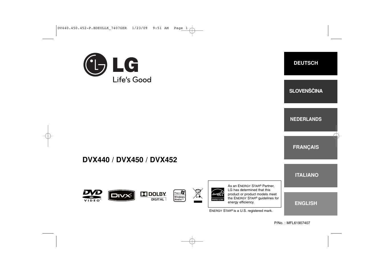 LG DVX452 Benutzerhandbuch | Seiten: 15