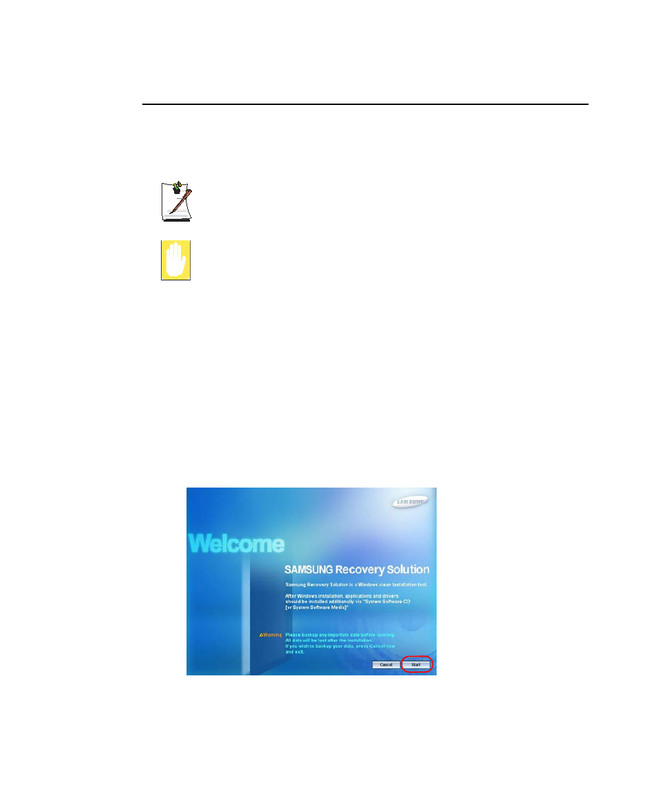 Neuinstallieren von windows | Samsung NP-P60 Benutzerhandbuch | Seite 182 / 196