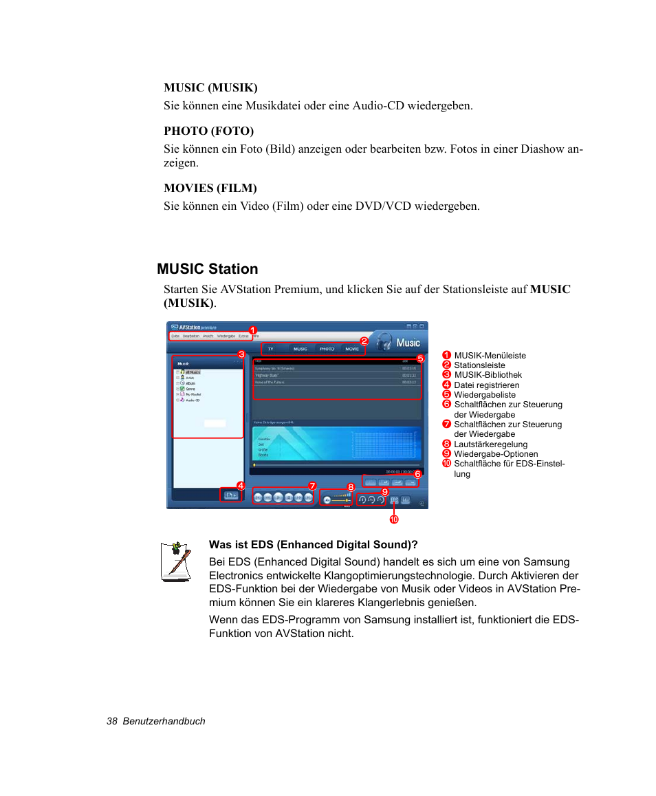 Music station | Samsung NP-X11C Benutzerhandbuch | Seite 58 / 190