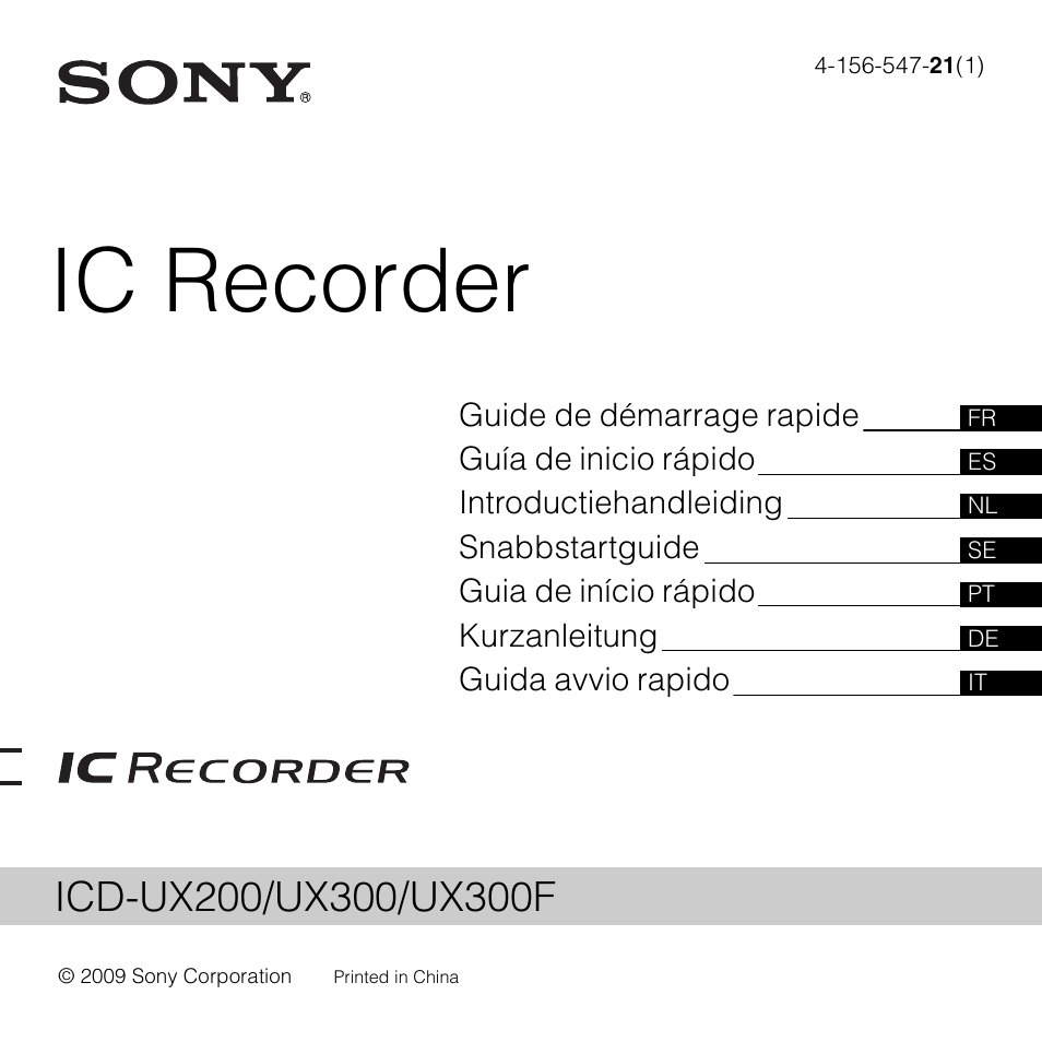Sony ICD-UX200 Benutzerhandbuch | Seiten: 116