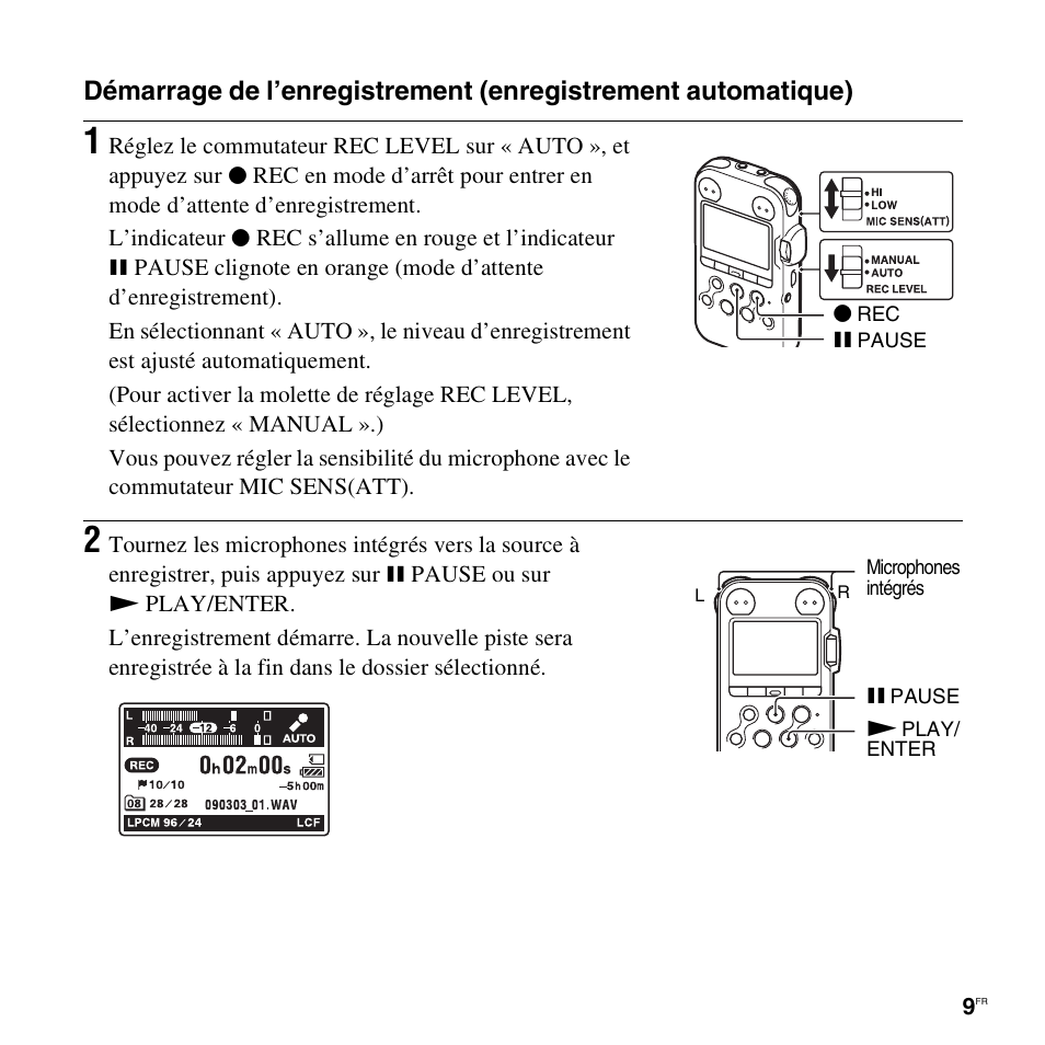Sony PCM-M10 Benutzerhandbuch | Seite 9 / 116