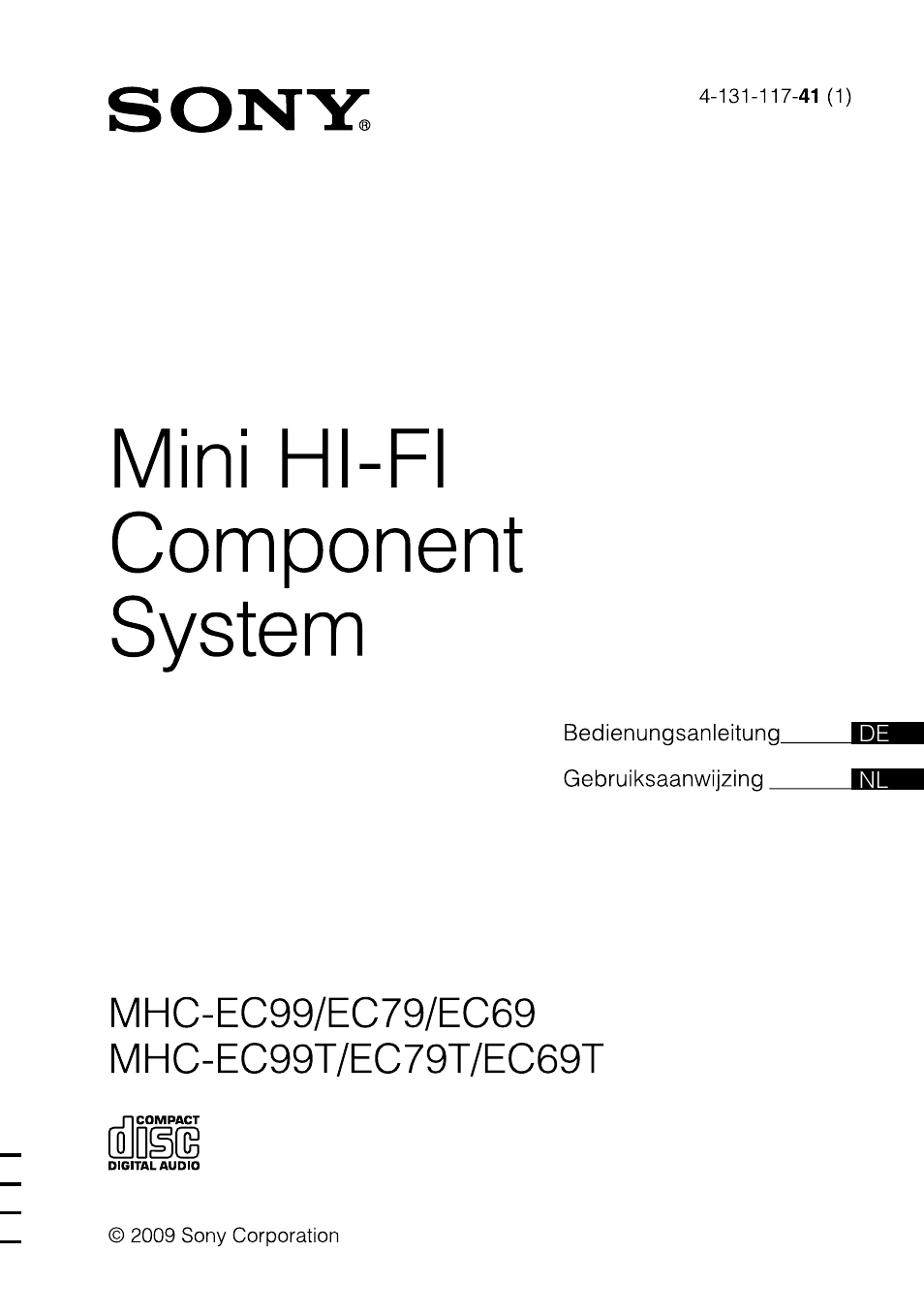 Sony MHC-EC69 Benutzerhandbuch | Seiten: 84