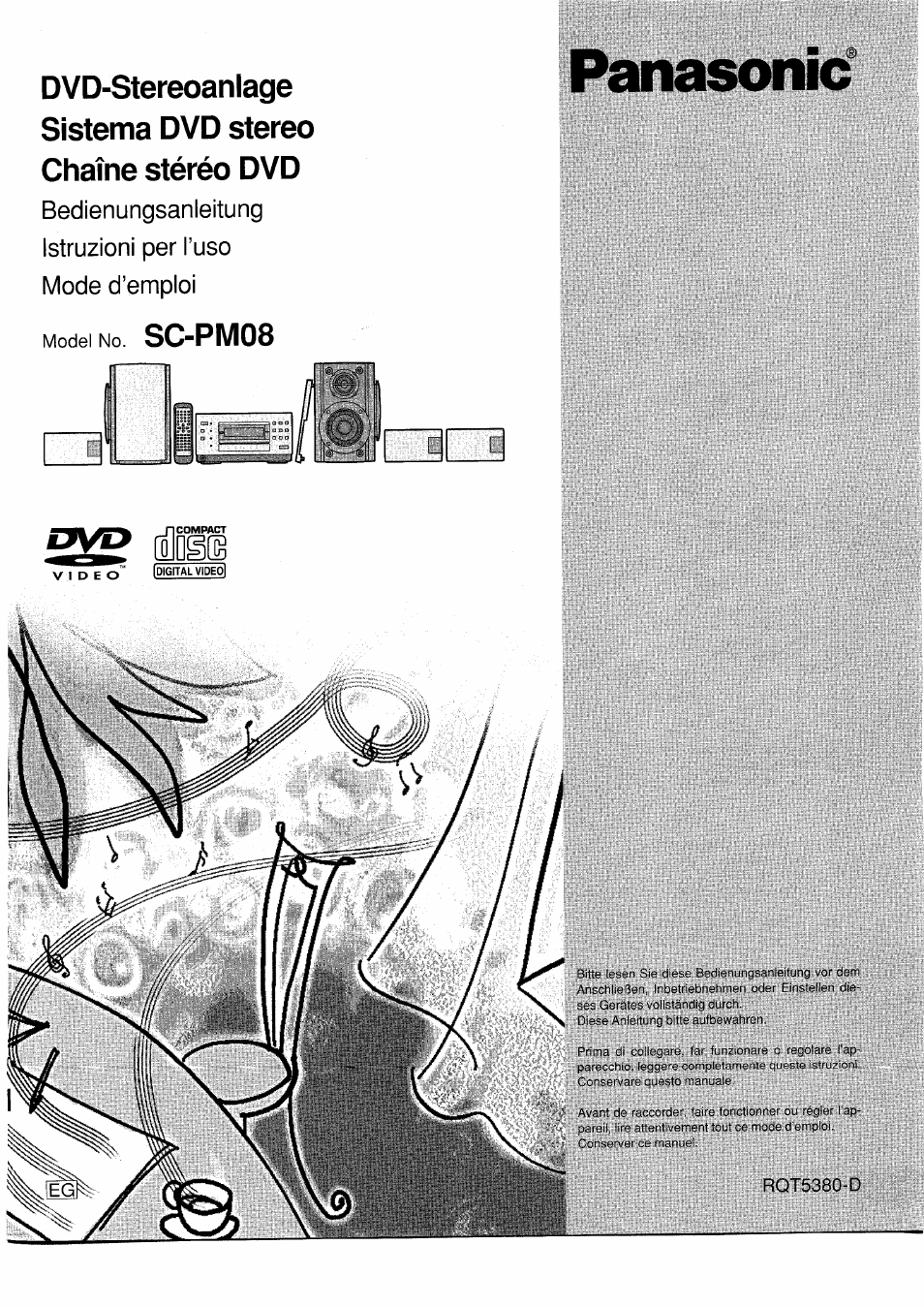 Panasonic SCPM08 Benutzerhandbuch | Seiten: 96