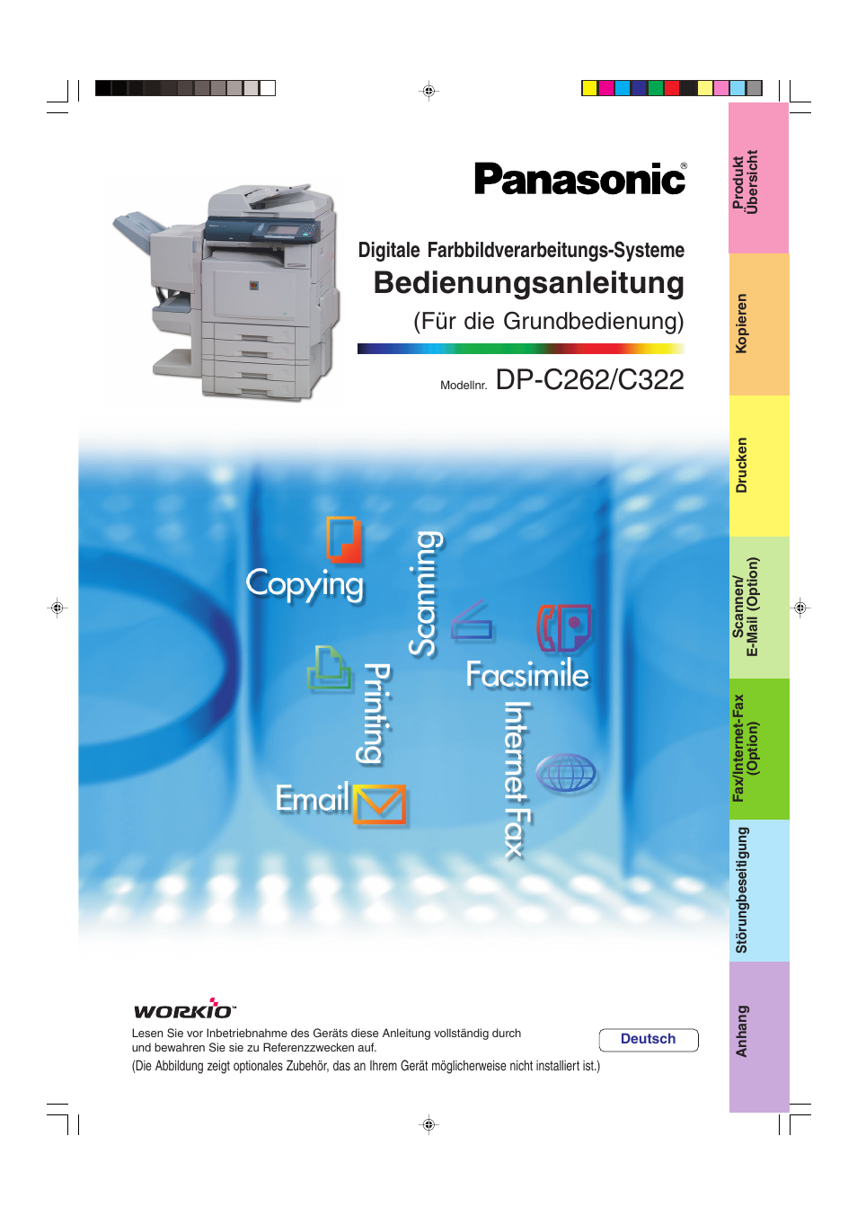 Panasonic DPC262 Benutzerhandbuch | Seiten: 110