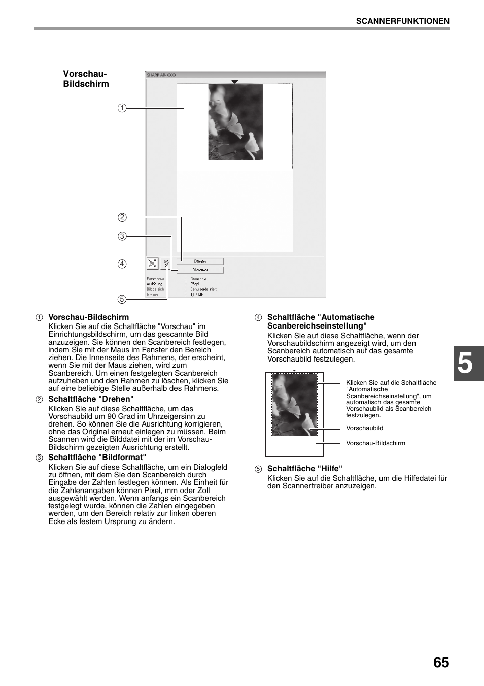 Vorschau-bildschirm" (s.65) | Sharp AR-5618 Benutzerhandbuch | Seite 67 / 108