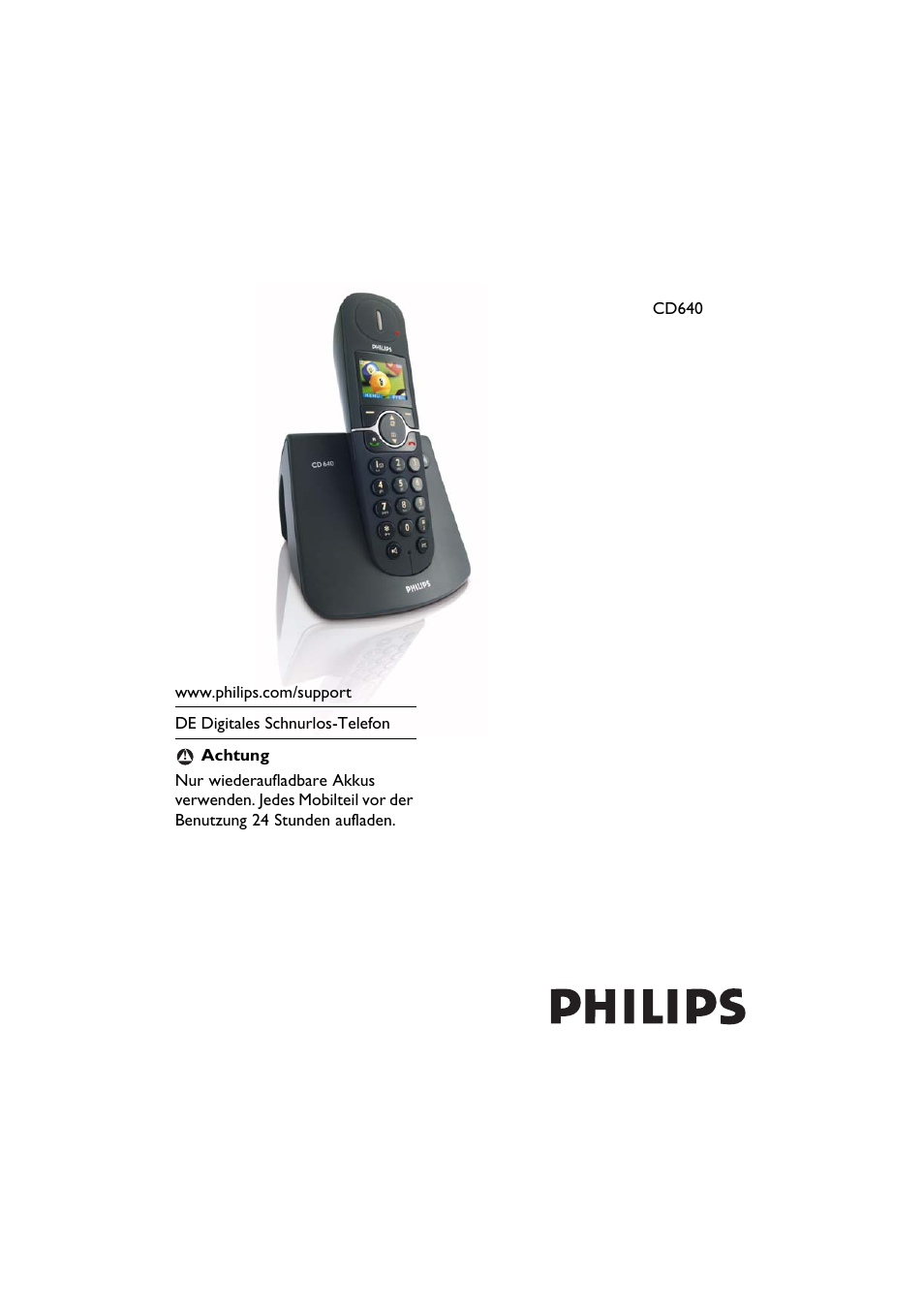 Philips Schnurlostelefon Benutzerhandbuch | Seiten: 45