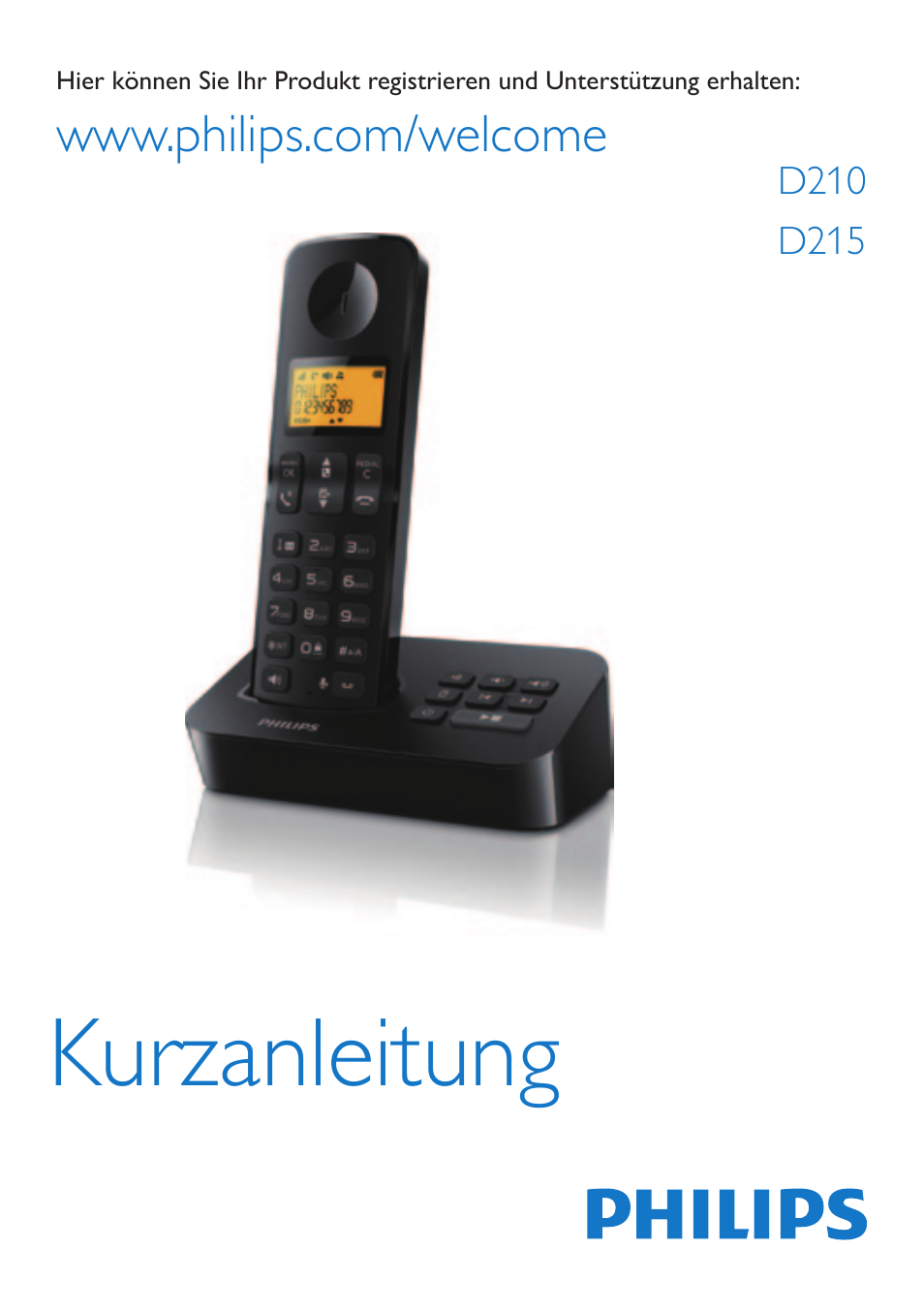 Philips Schnurloses Telefon Benutzerhandbuch | Seiten: 11