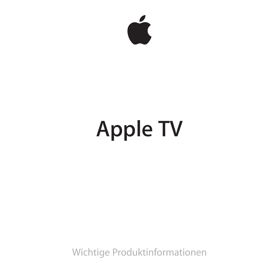 Apple TV (3rd generation) Benutzerhandbuch | Seiten: 20