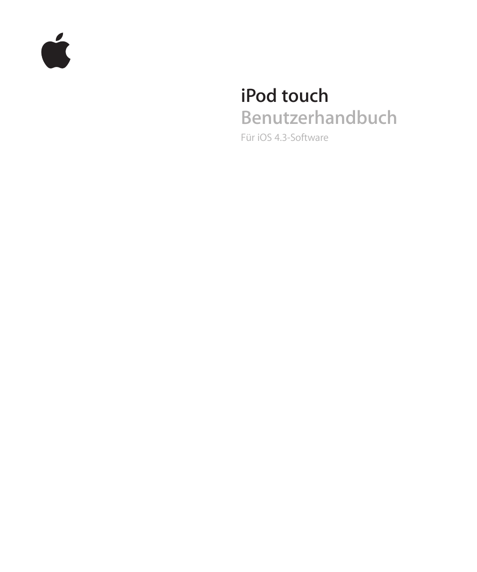 Apple iPod touch iOS 4.3 Benutzerhandbuch | Seiten: 266
