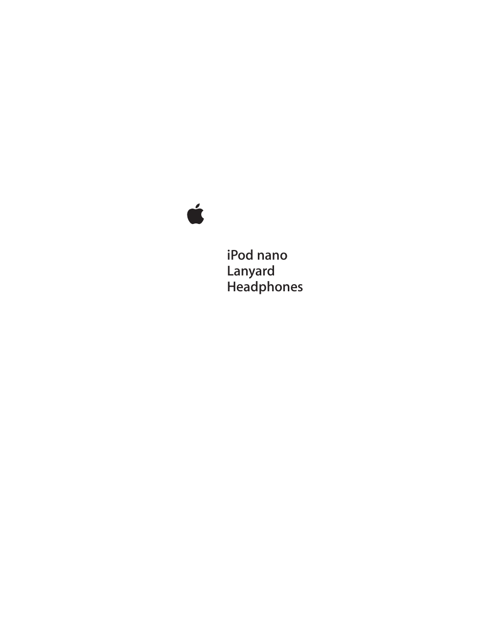 Apple iPod nano Lanyard Headphone Benutzerhandbuch | Seiten: 8