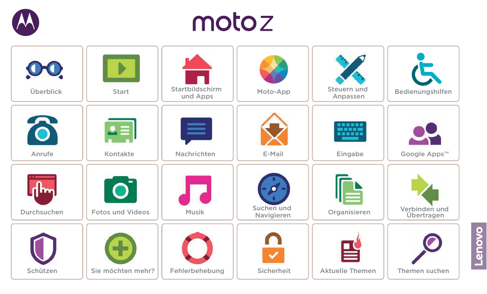 Motorola Moto Z Benutzerhandbuch | Seiten: 68