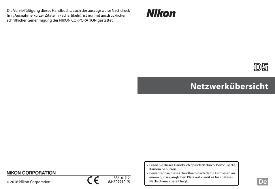 Nikon D5 Benutzerhandbuch | Seiten: 92