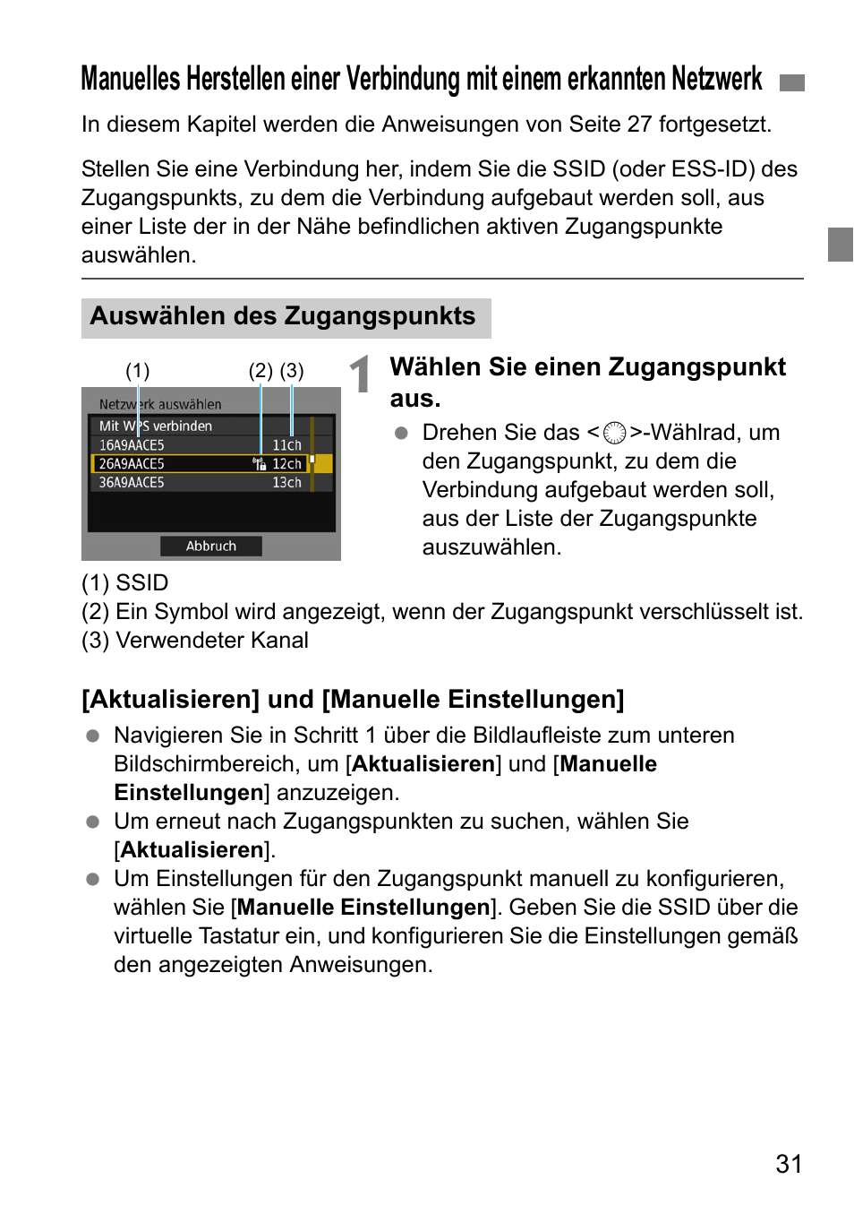 Eite 31 beschr | Canon EOS 1D X Mark II Benutzerhandbuch | Seite 31 / 152