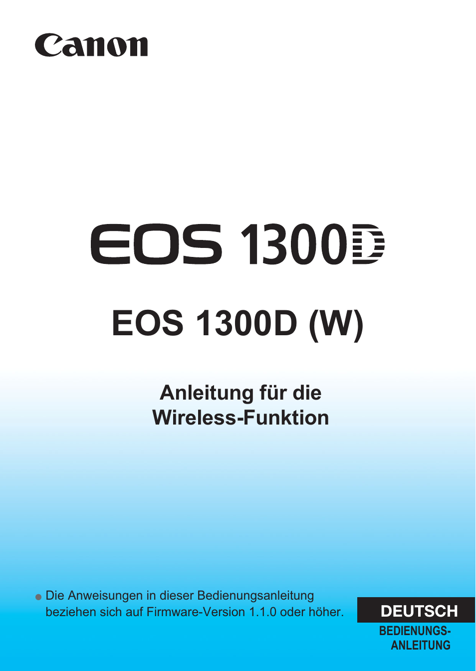 Canon EOS 1300D Benutzerhandbuch | Seiten: 144