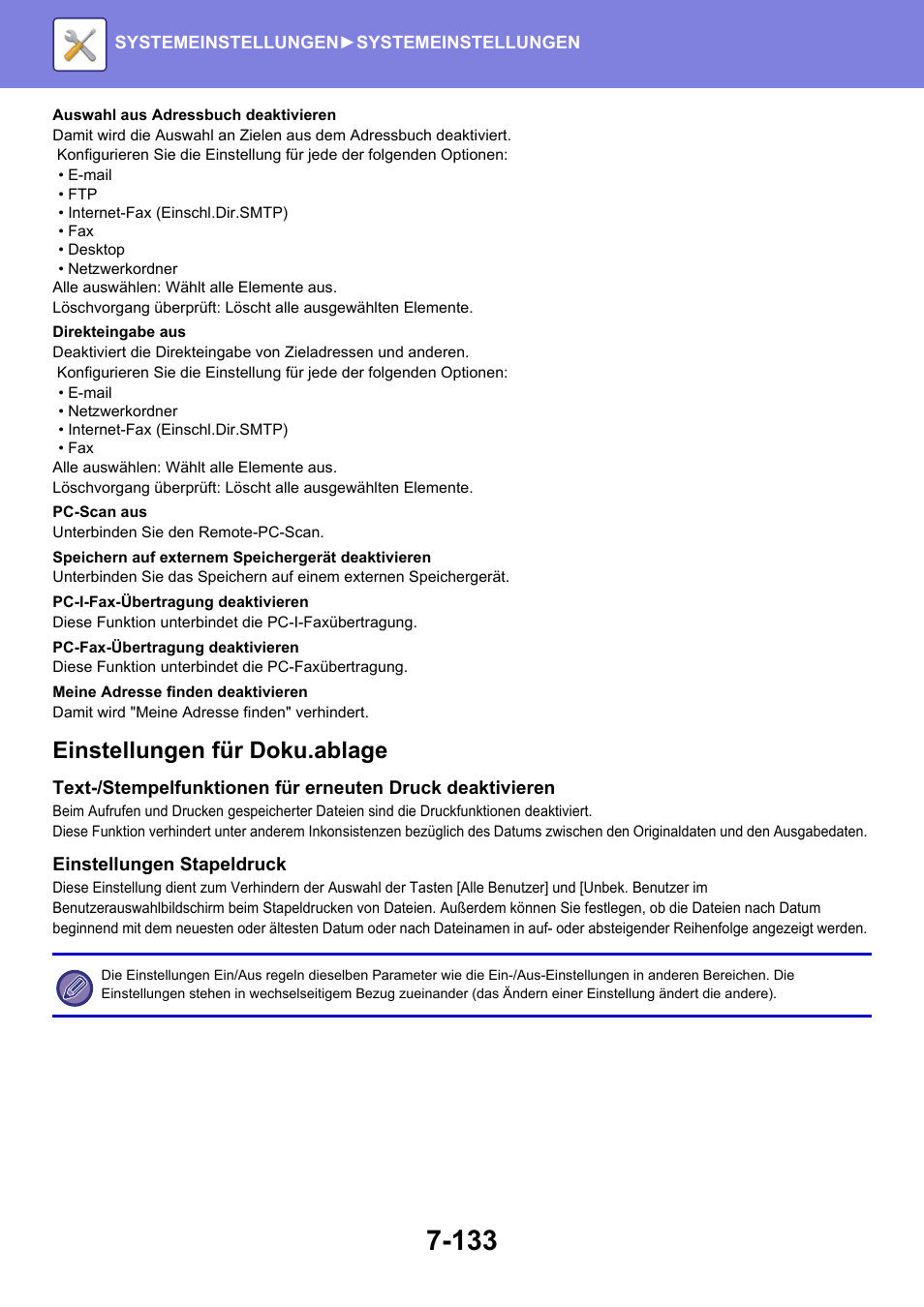 Einstellungen für doku.ablage | Sharp MX-6070N Benutzerhandbuch | Seite 848 / 935
