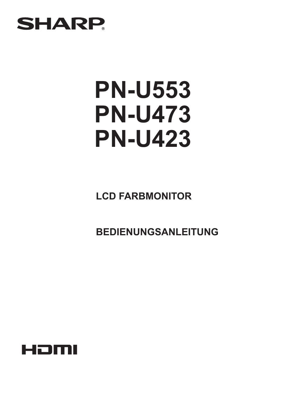Sharp PN-U423 Benutzerhandbuch | Seiten: 54