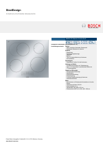 Bosch PIB679F17E Edelstahl Comfort-Profil SteelDesign Induktions-Kochstelle Glaskeramik