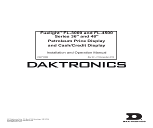 Fuelight Daktronics Fuelight FL-3000 and FL-4500 Series Petroleum Price Display ...