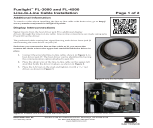 Fuelight Daktronics Fuelight FL-3000 and FL-4500 Line-to-Line Cable Handbücher
