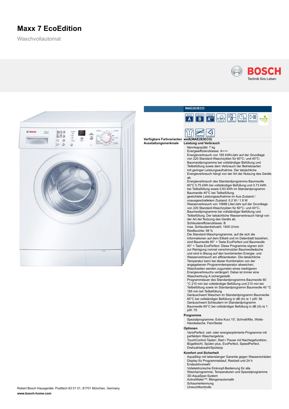 Bosch maxx 7 схема
