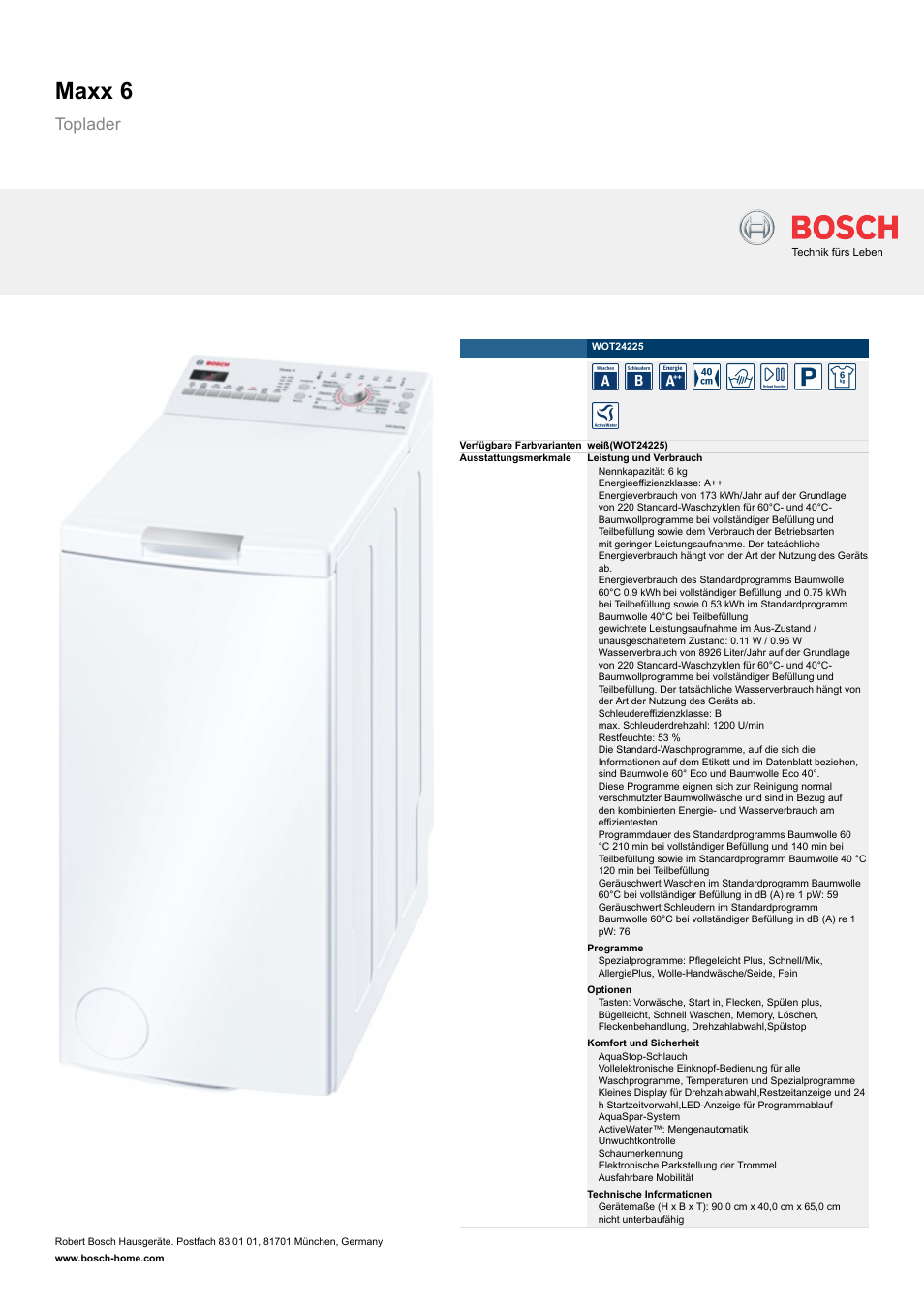 Bosch classixx 6 вертикальная загрузка схема