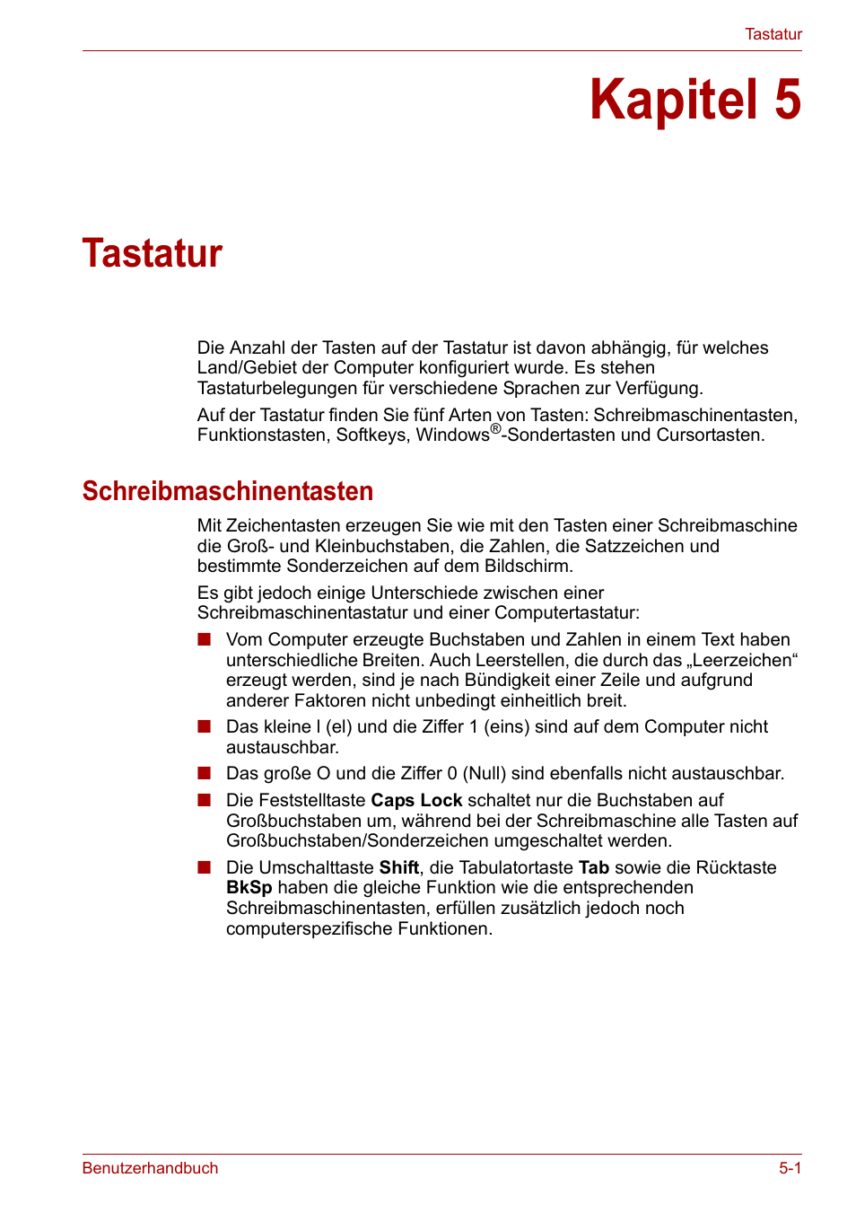 Toshiba satellite tastatur beschreibung