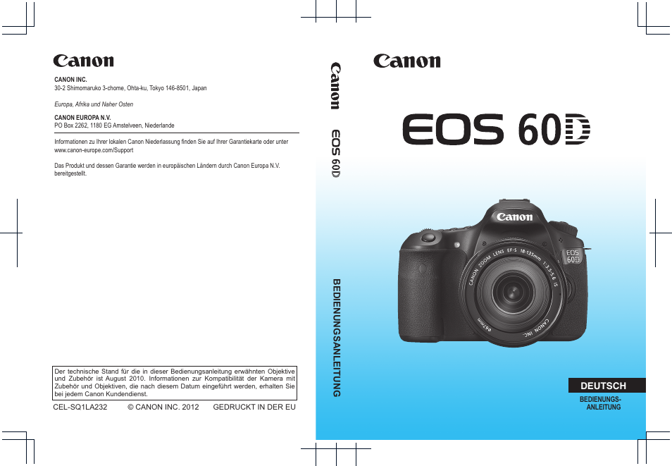 Canon EOS 60D Benutzerhandbuch | Seiten: 320