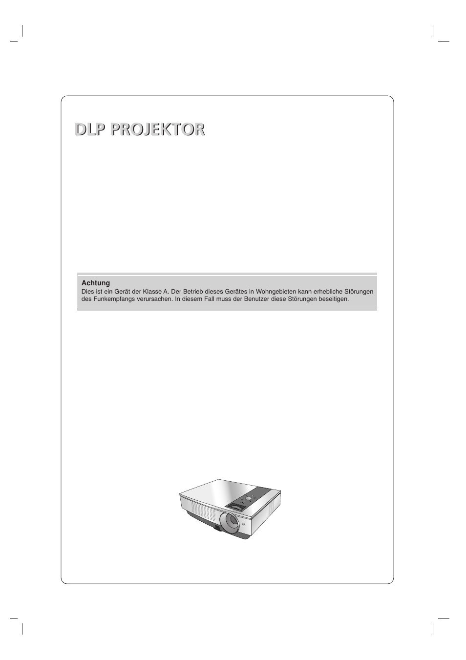 Dlp projektor | LG BX501B Benutzerhandbuch | Seite 2 / 42