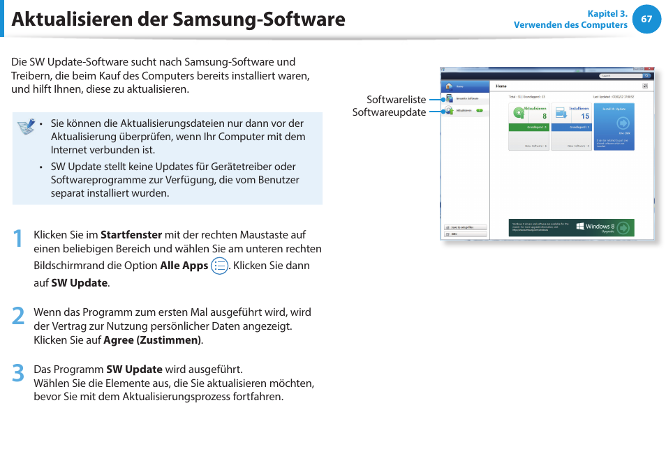 Aktualisieren der samsung-software | Samsung NP470R5E Benutzerhandbuch | Seite 68 / 128