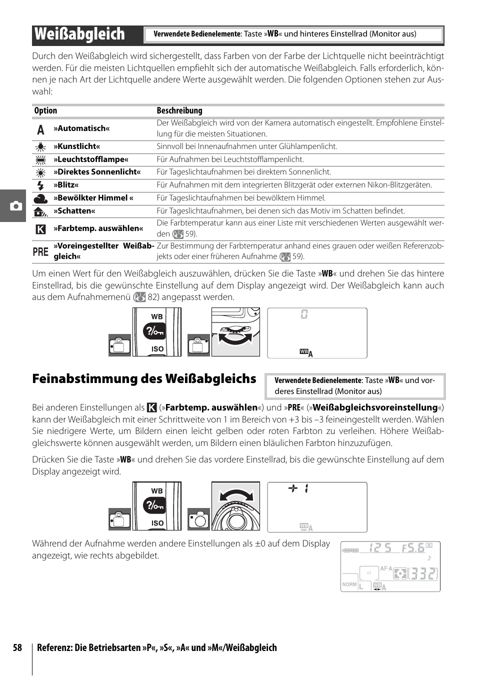 Weißabgleich, Feinabstimmung des weißabgleichs | Nikon D80 Benutzerhandbuch | Seite 70 / 162