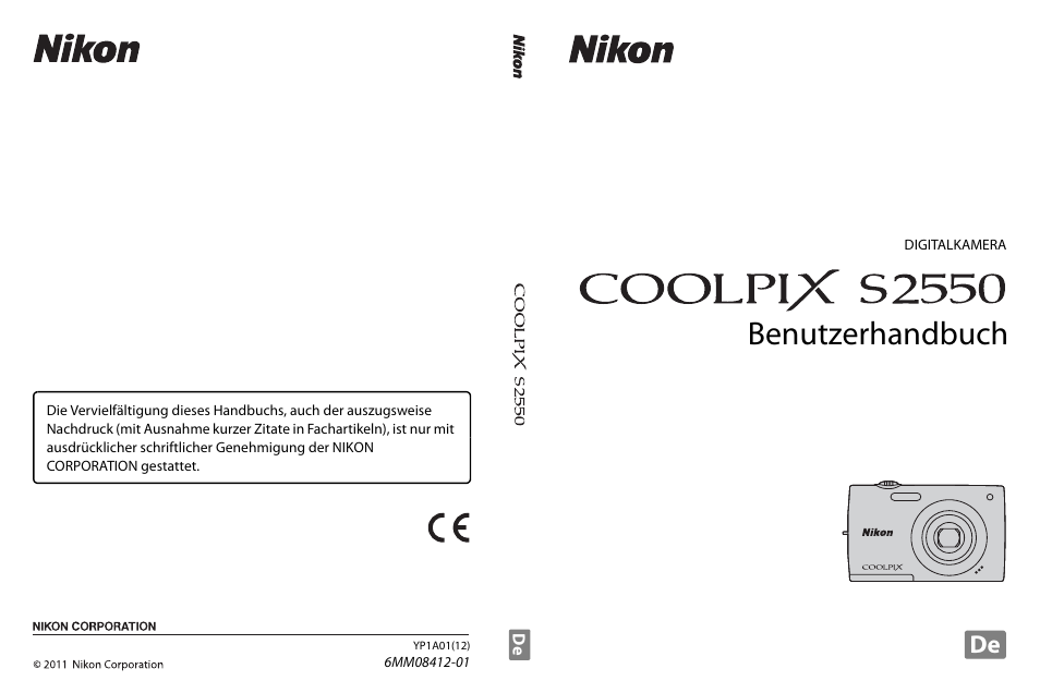 Nikon COOLPIX-S2550 Benutzerhandbuch | Seiten: 184