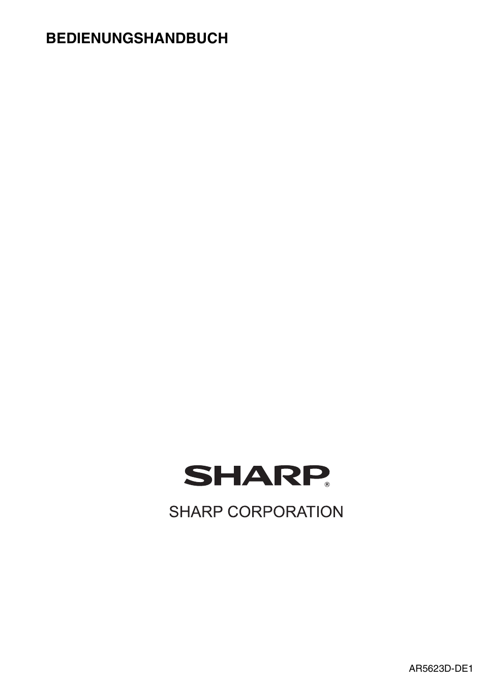 Bedienungshandbuch | Sharp AR-5618 Benutzerhandbuch | Seite 108 / 108