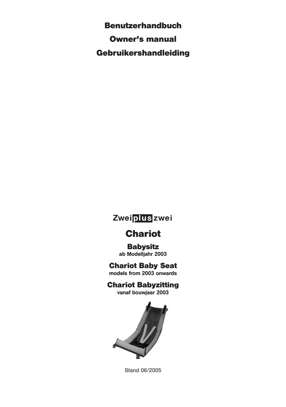 Chariot Carriers 2003 Benutzerhandbuch | Seiten: 40